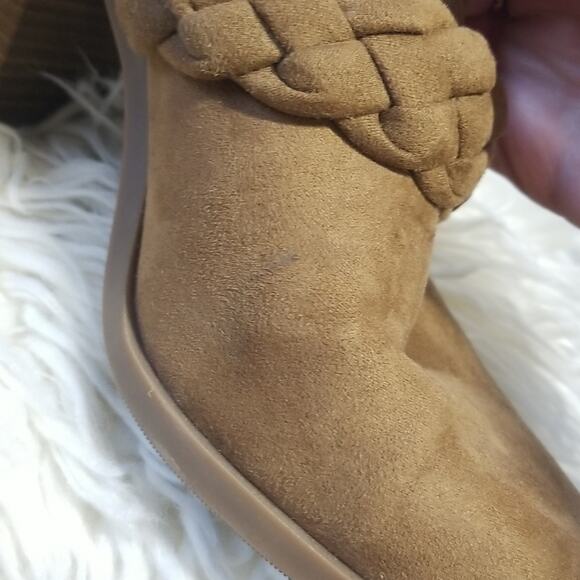 Universal Thread Brown Suede Braided Mule Heels - Picture 3 of 8